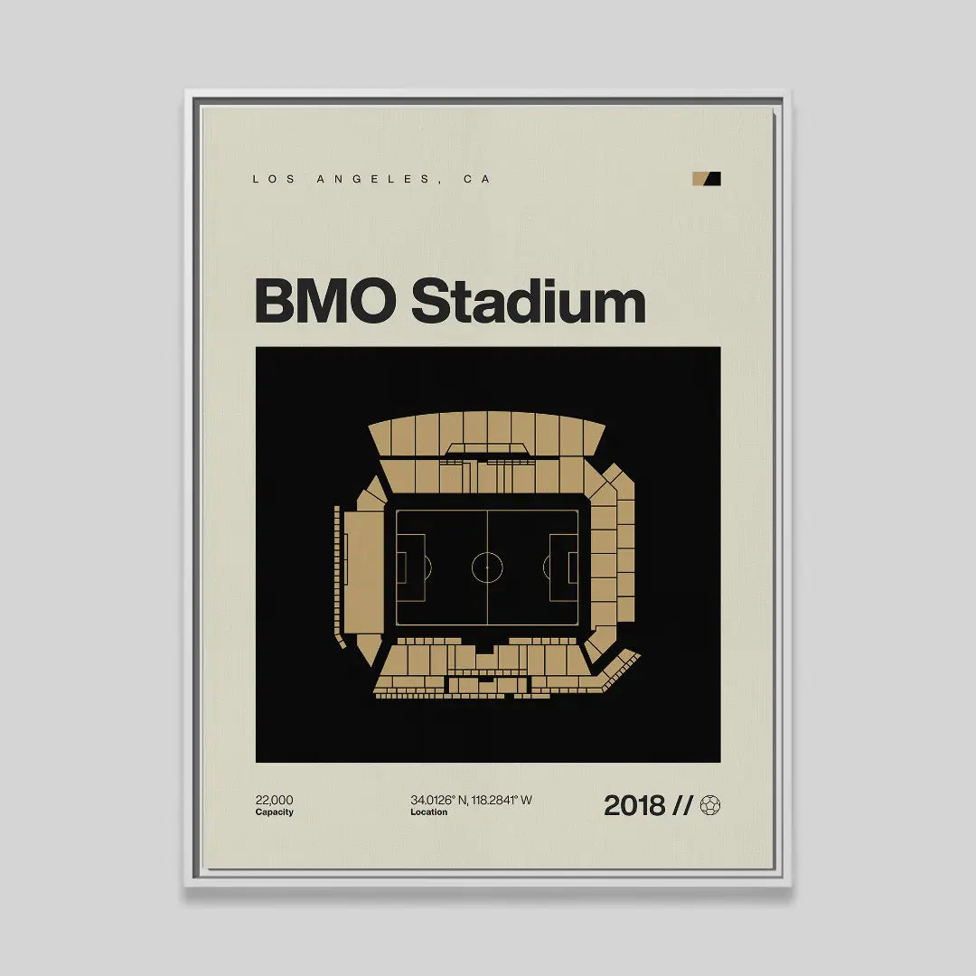 LA Soccer Stadium Canvas Art