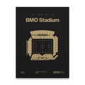 LA Soccer Stadium Bold Canvas Art