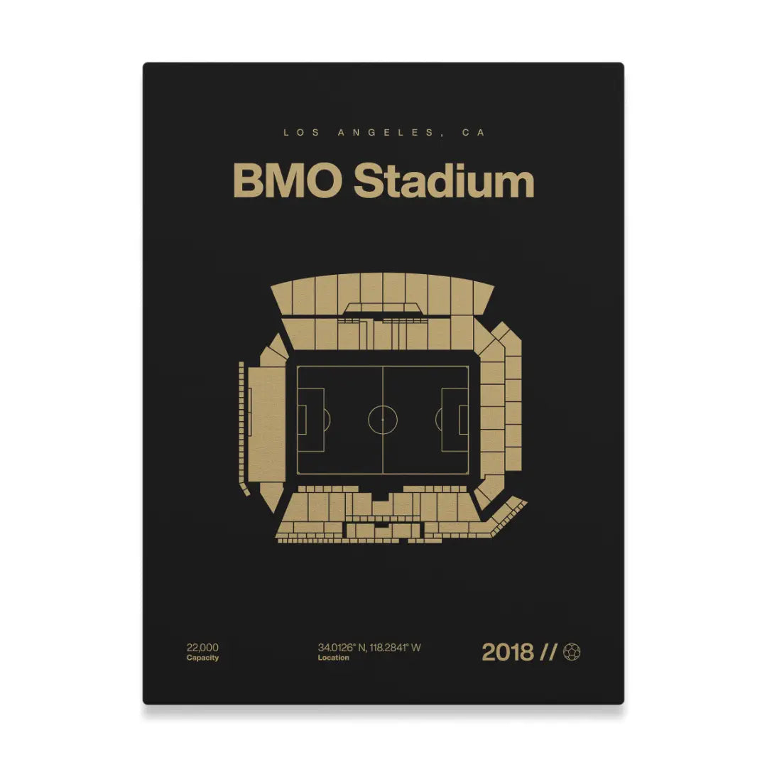 LA Soccer Stadium Bold Canvas Art