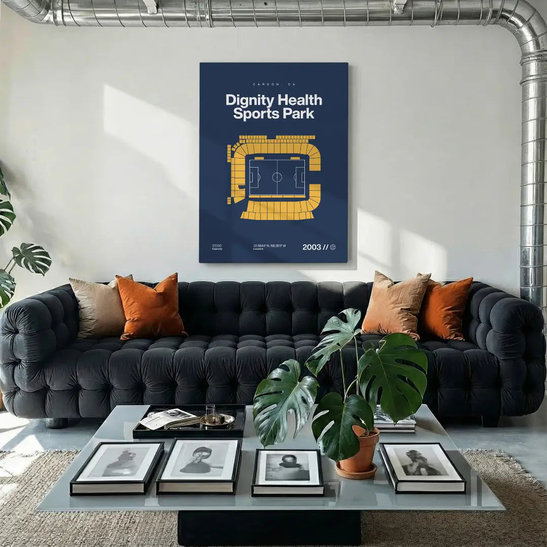 Los Angeles Soccer Stadium Bold Canvas Art