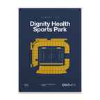 Los Angeles Soccer Stadium Bold Canvas Art