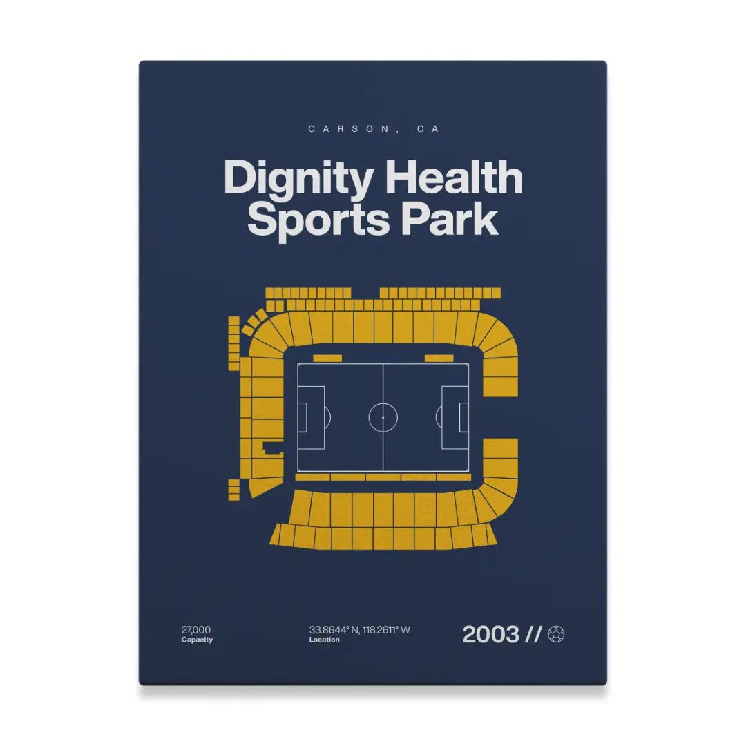 Los Angeles Soccer Stadium Bold Canvas Art