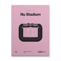 Miami Soccer Stadium Bold Canvas Art