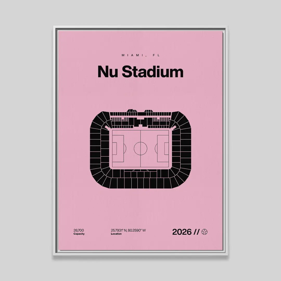 Miami Soccer Stadium Bold Canvas Art