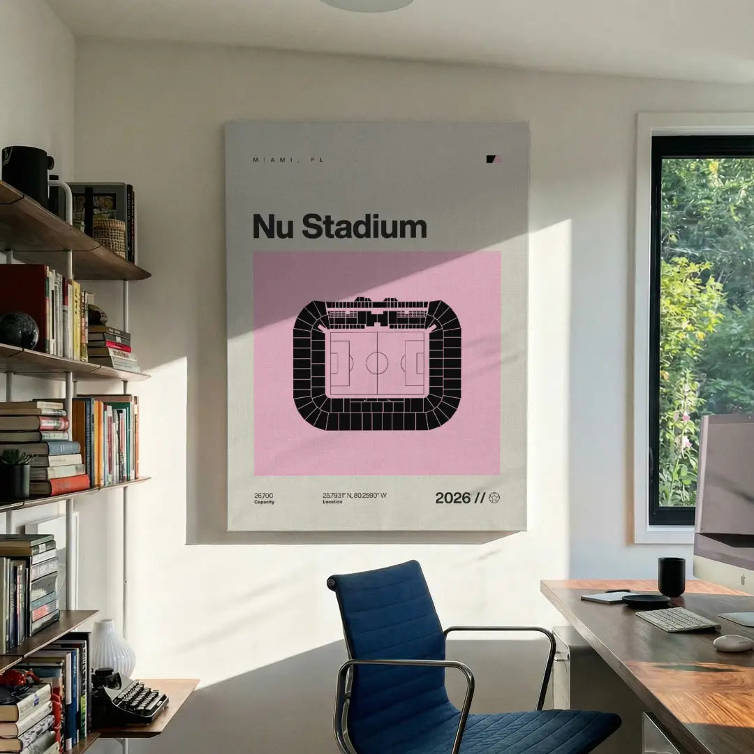 Miami Soccer Stadium Canvas Art