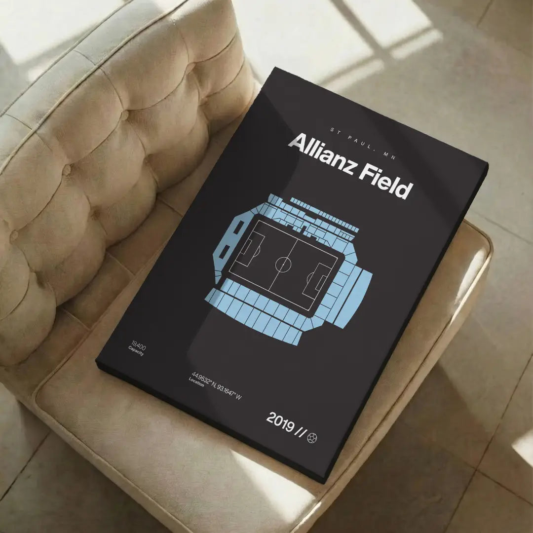 Minnesota Soccer Stadium Bold Canvas Art