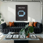 Minnesota Soccer Stadium Bold Canvas Art