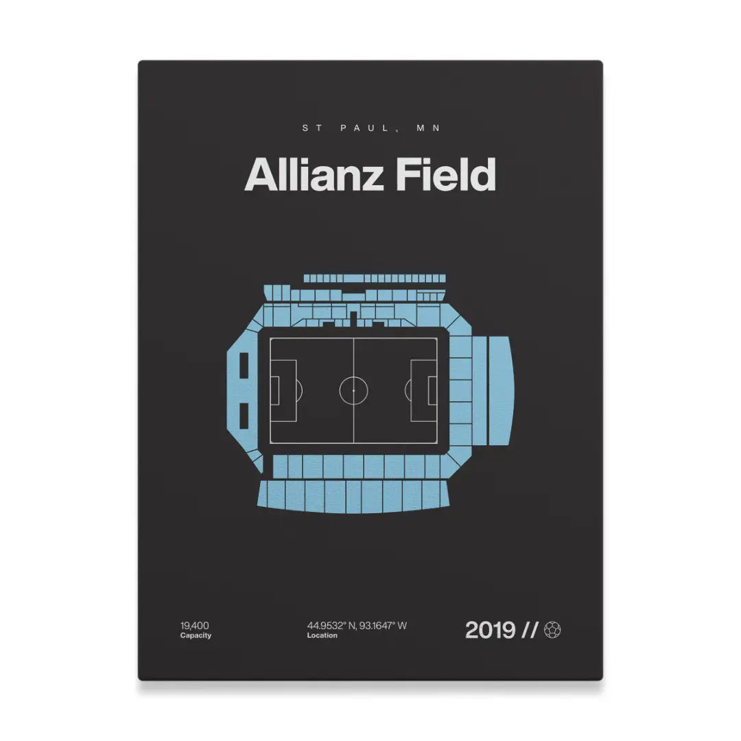 Minnesota Soccer Stadium Bold Canvas Art