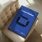 Montreal Soccer Stadium Bold Canvas Art
