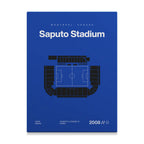 Montreal Soccer Stadium Bold Canvas Art