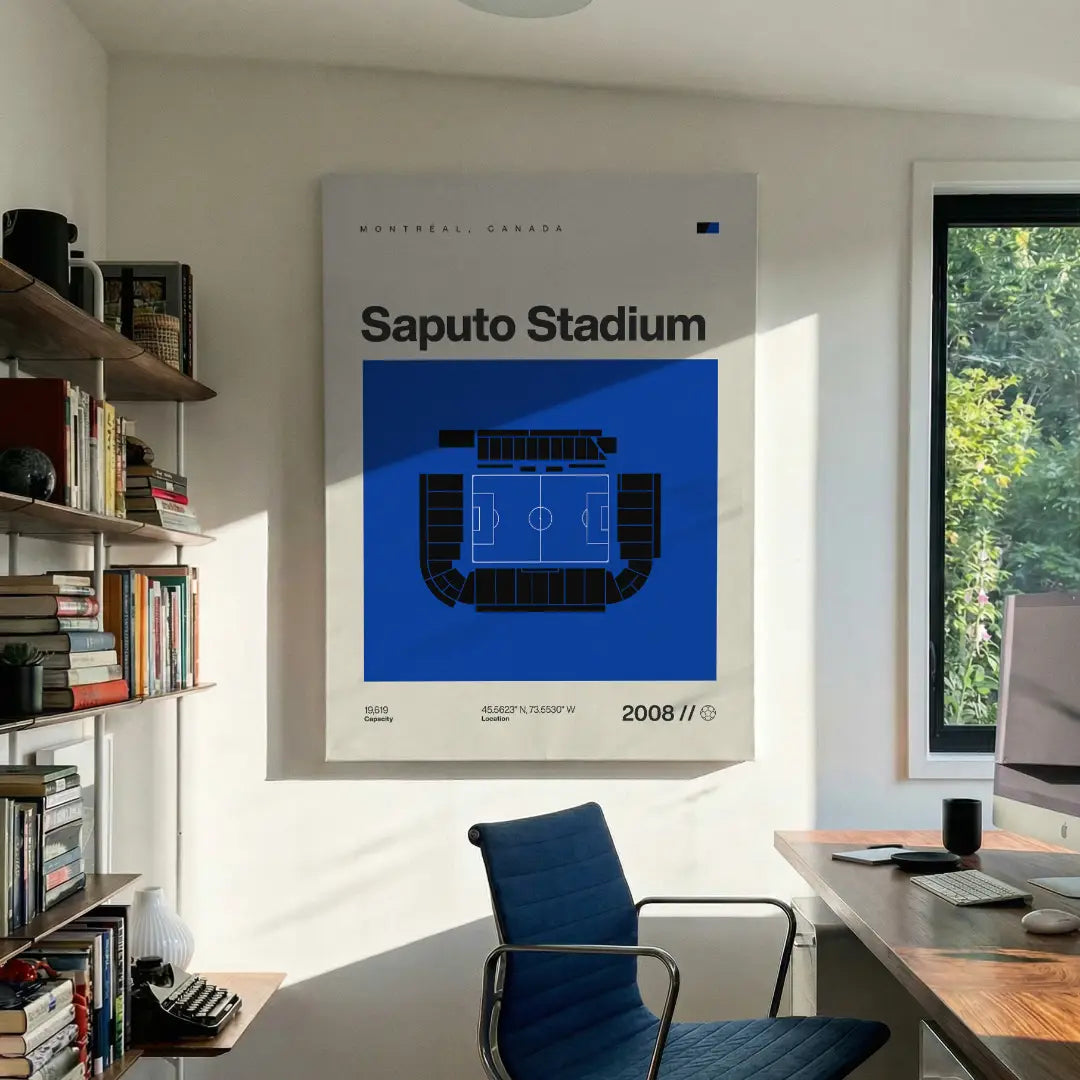 Montreal Soccer Stadium Canvas Art