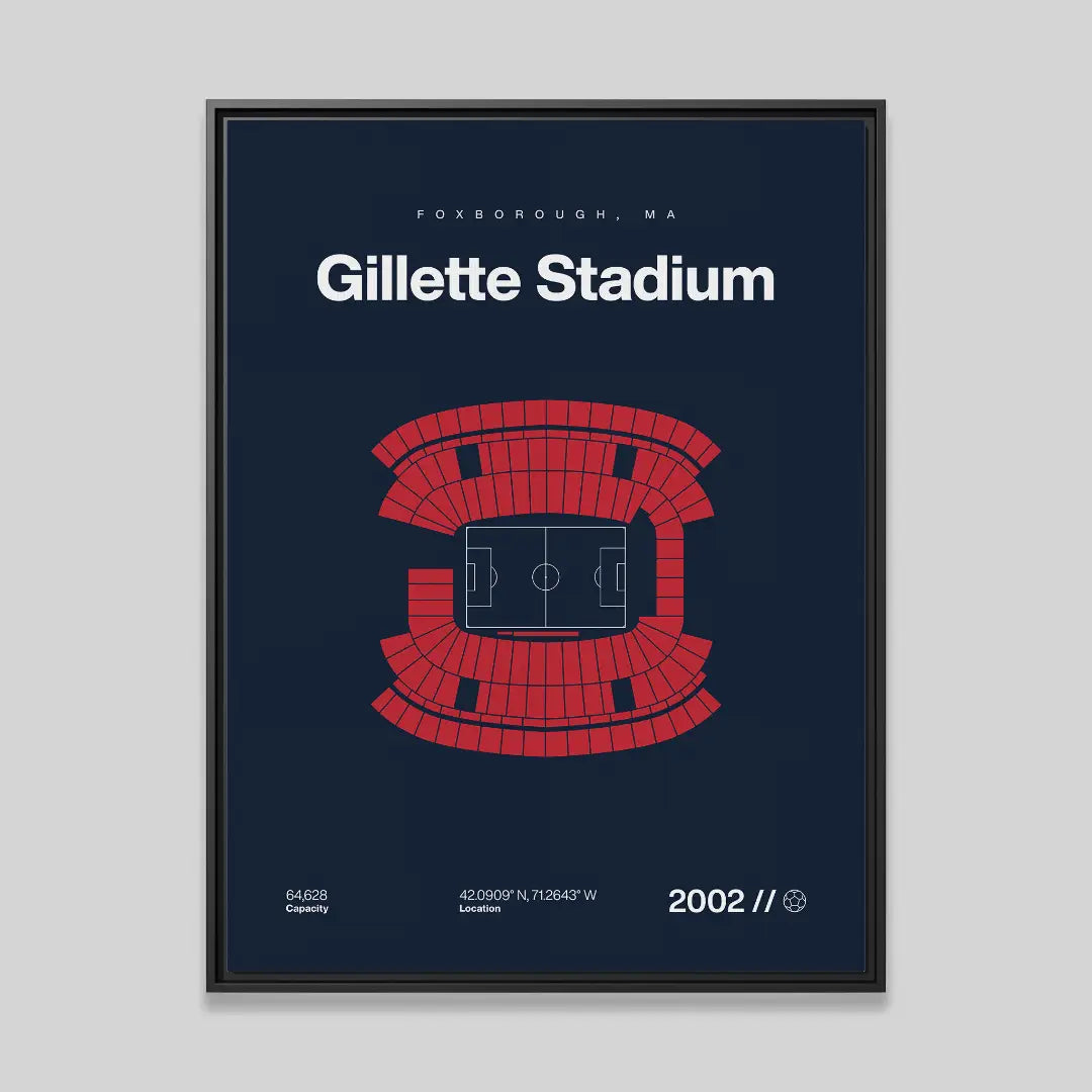 New England Soccer Stadium Bold Canvas Art