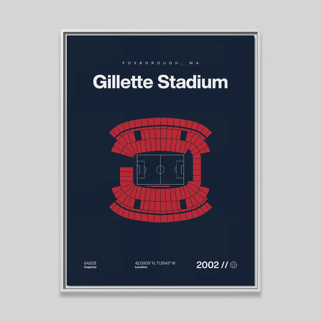 New England Soccer Stadium Bold Canvas Art