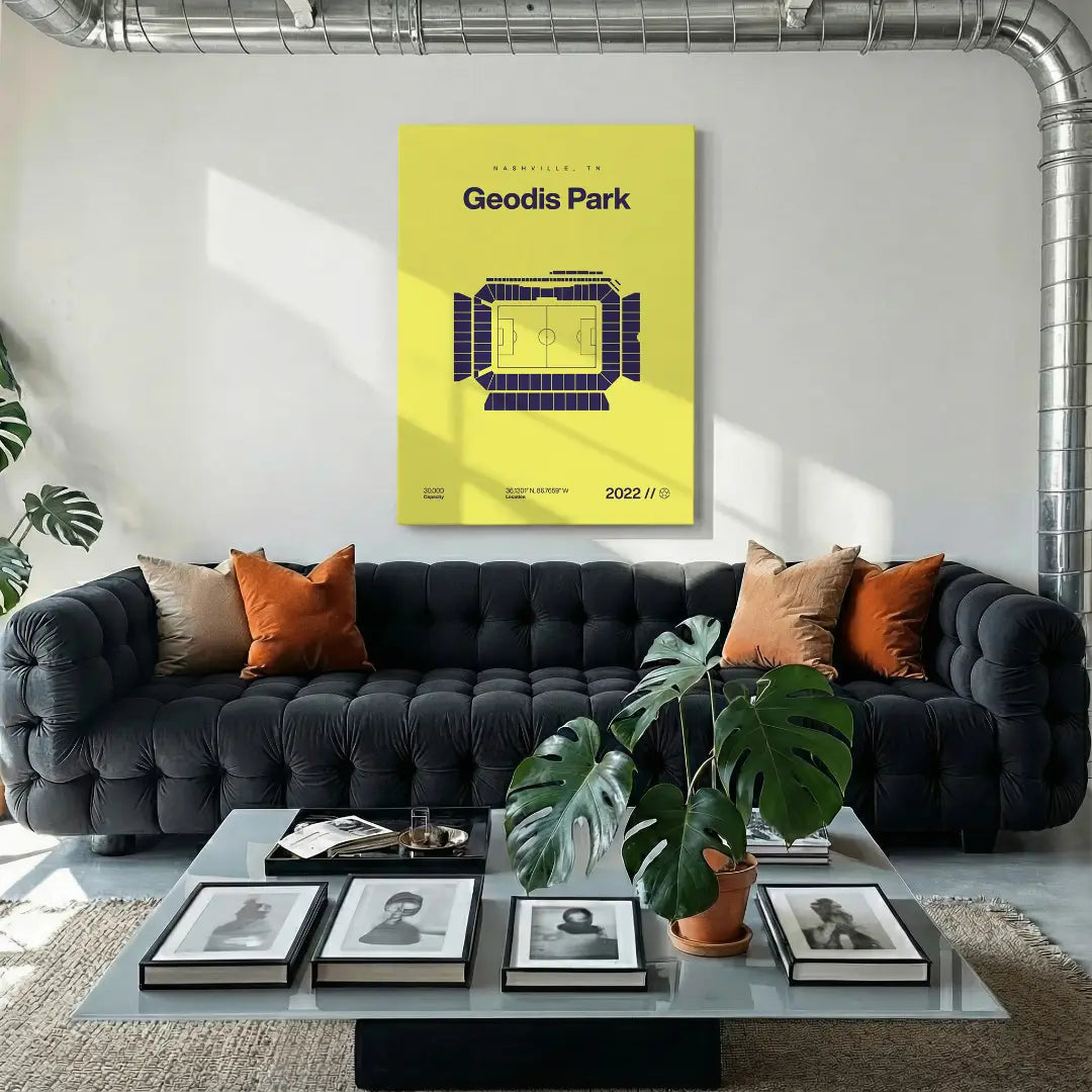 Nashville Soccer Stadium Bold Canvas Art