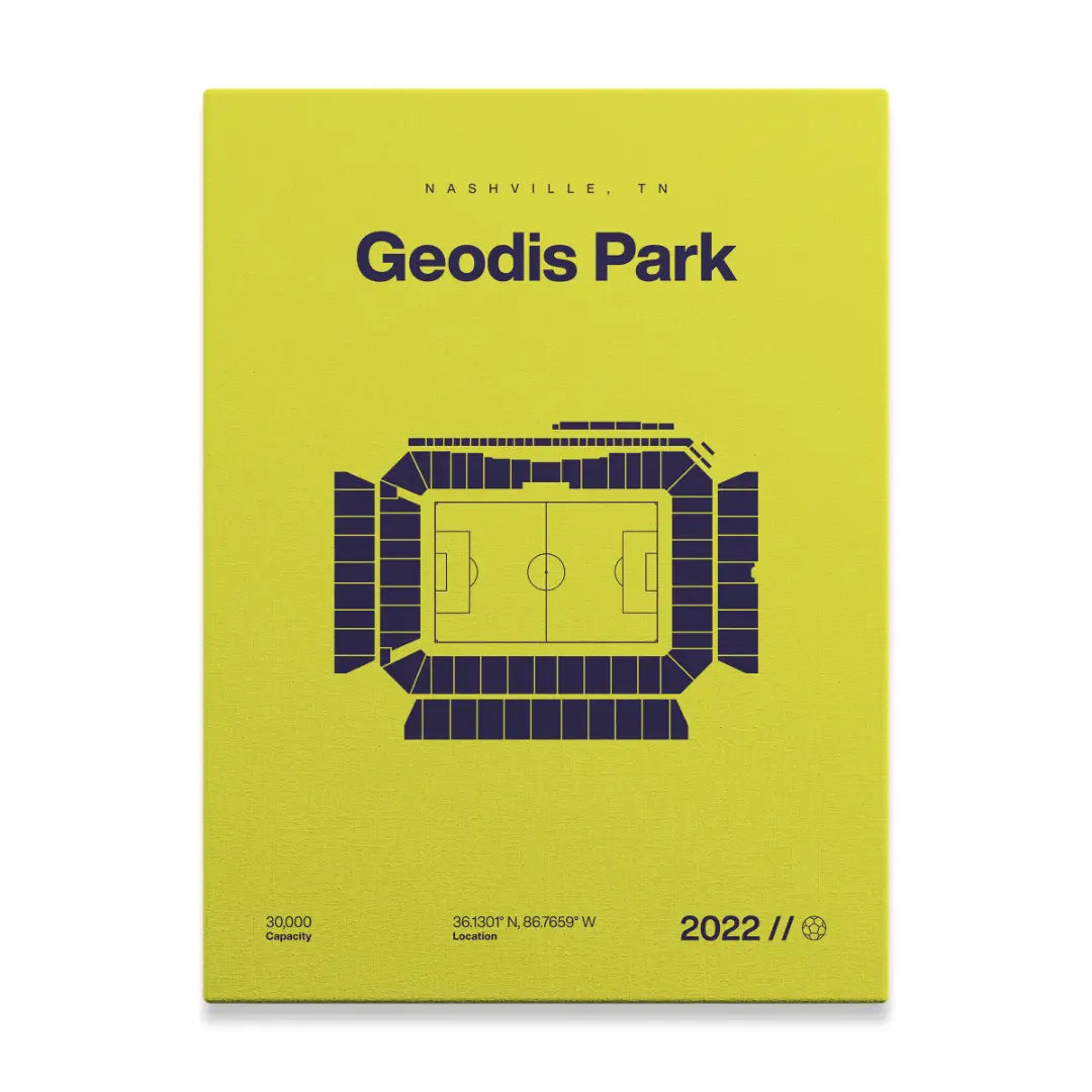 Nashville Soccer Stadium Bold Canvas Art