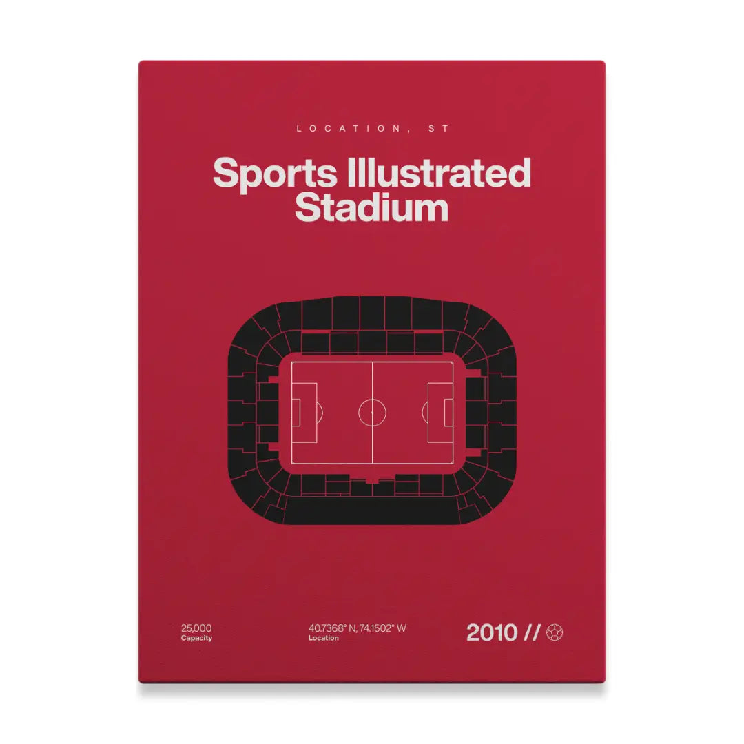 New York Soccer Stadium Bold Canvas Art
