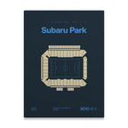 Philadelphia Soccer Stadium Bold Canvas Art