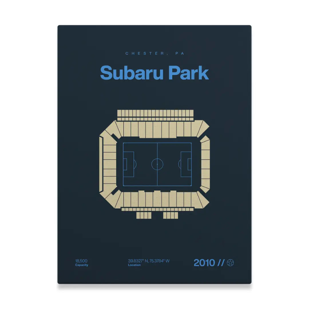 Philadelphia Soccer Stadium Bold Canvas Art