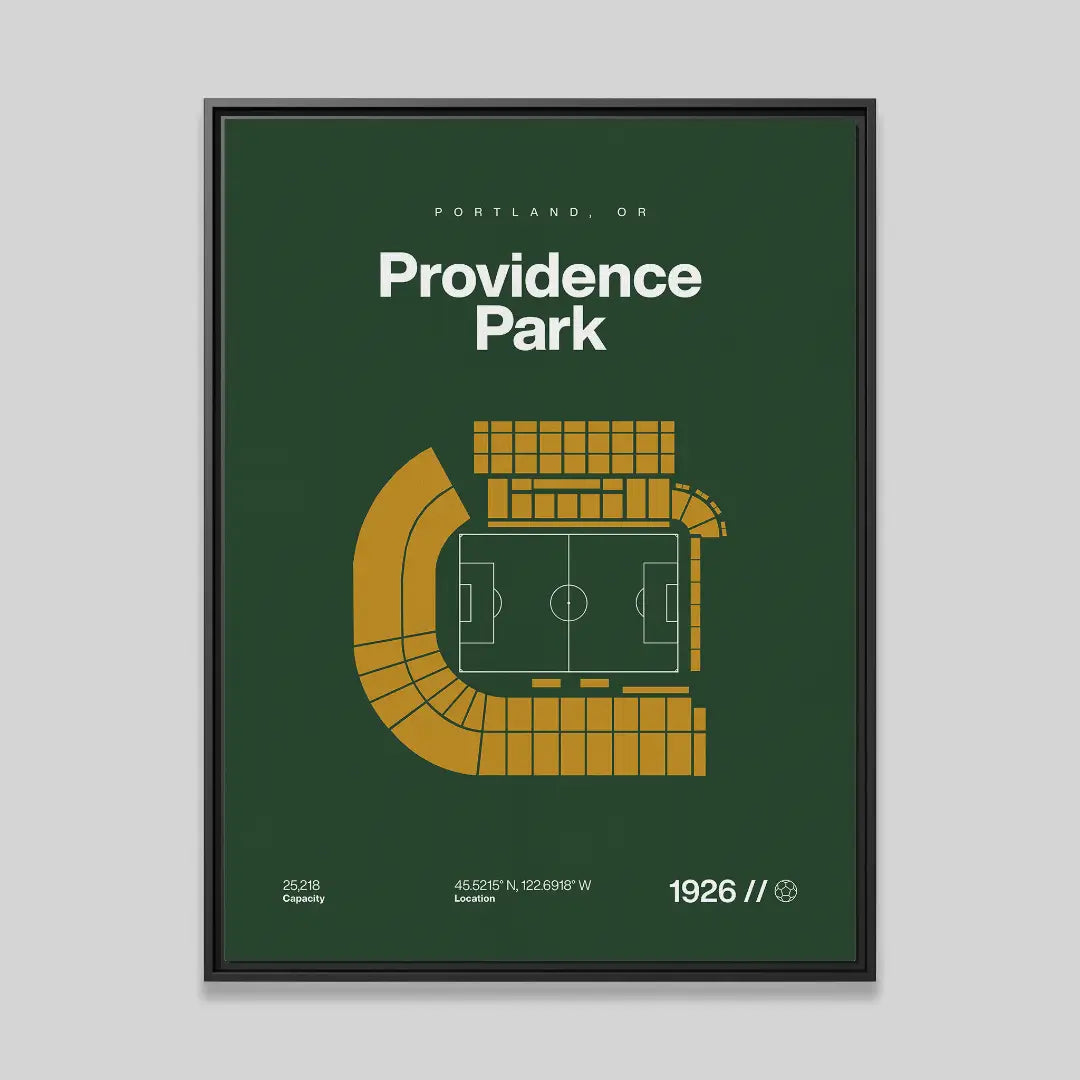 Portland Soccer Stadium Bold Canvas Art