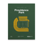 Portland Soccer Stadium Bold Canvas Art