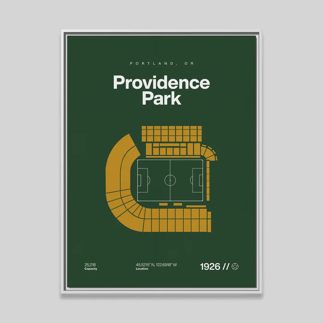 Portland Soccer Stadium Bold Canvas Art