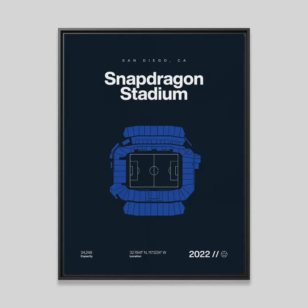 San Diego Soccer Stadium Bold Canvas Art