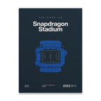 San Diego Soccer Stadium Bold Canvas Art