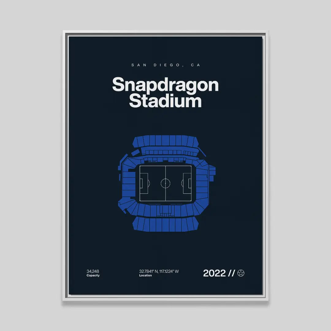San Diego Soccer Stadium Bold Canvas Art