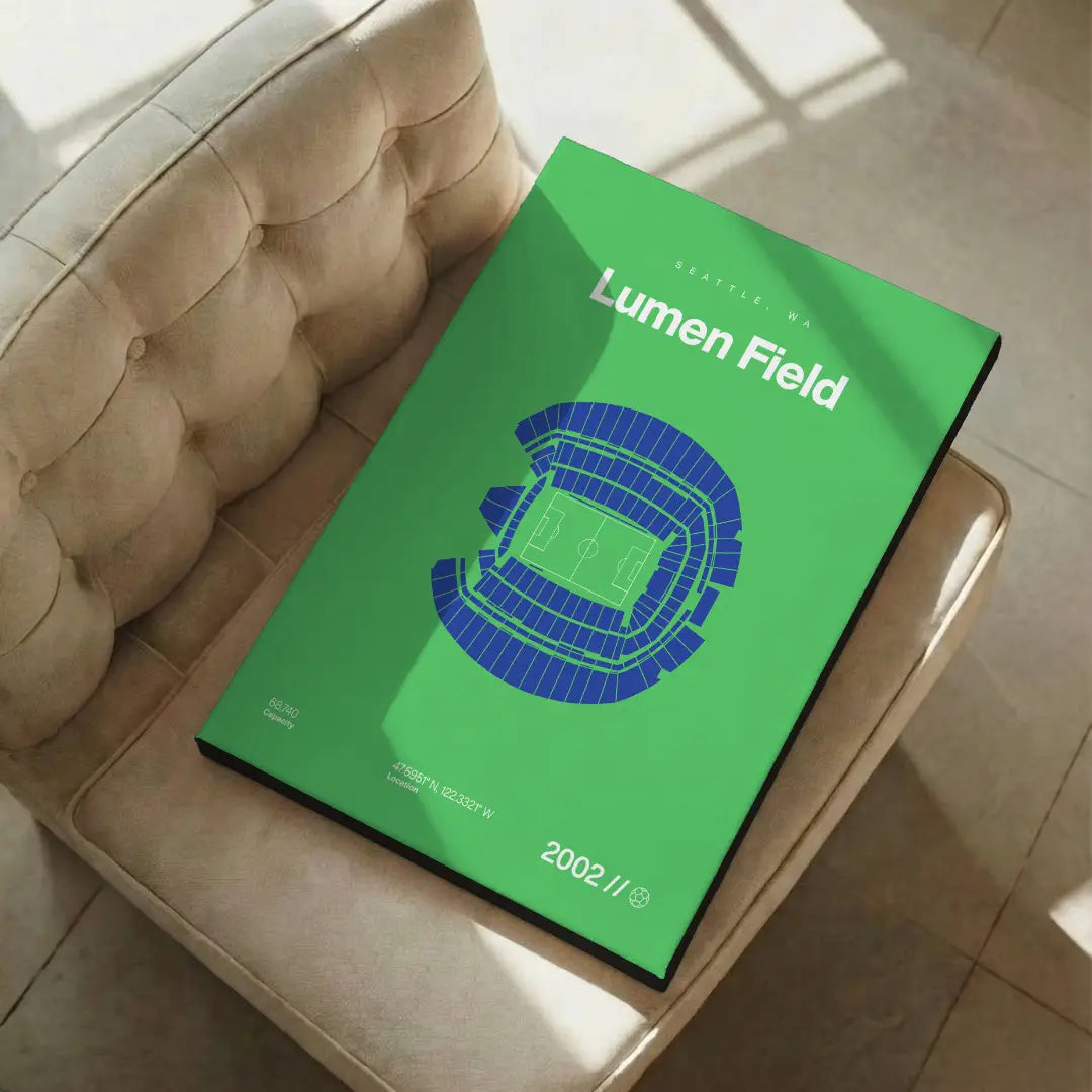Seattle Soccer Stadium Bold Canvas Art