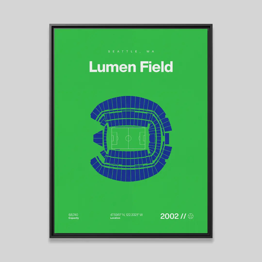 Seattle Soccer Stadium Bold Canvas Art