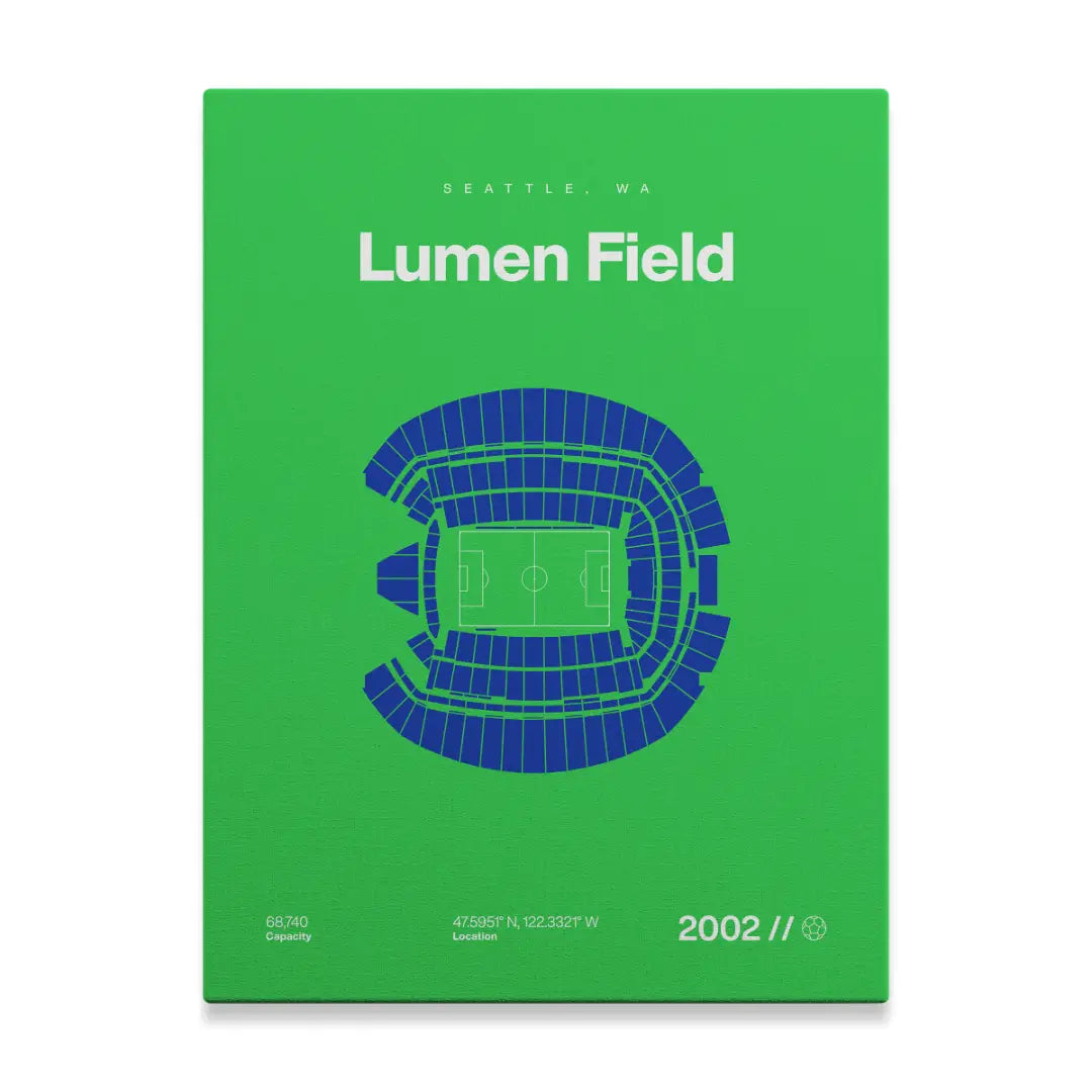Seattle Soccer Stadium Bold Canvas Art