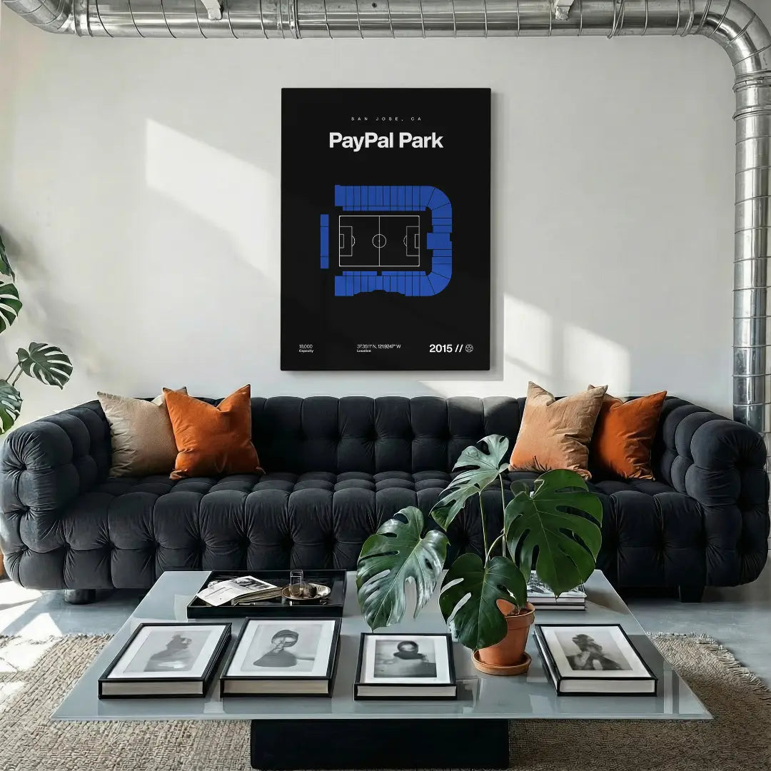 San Jose Soccer Stadium Bold Canvas Art