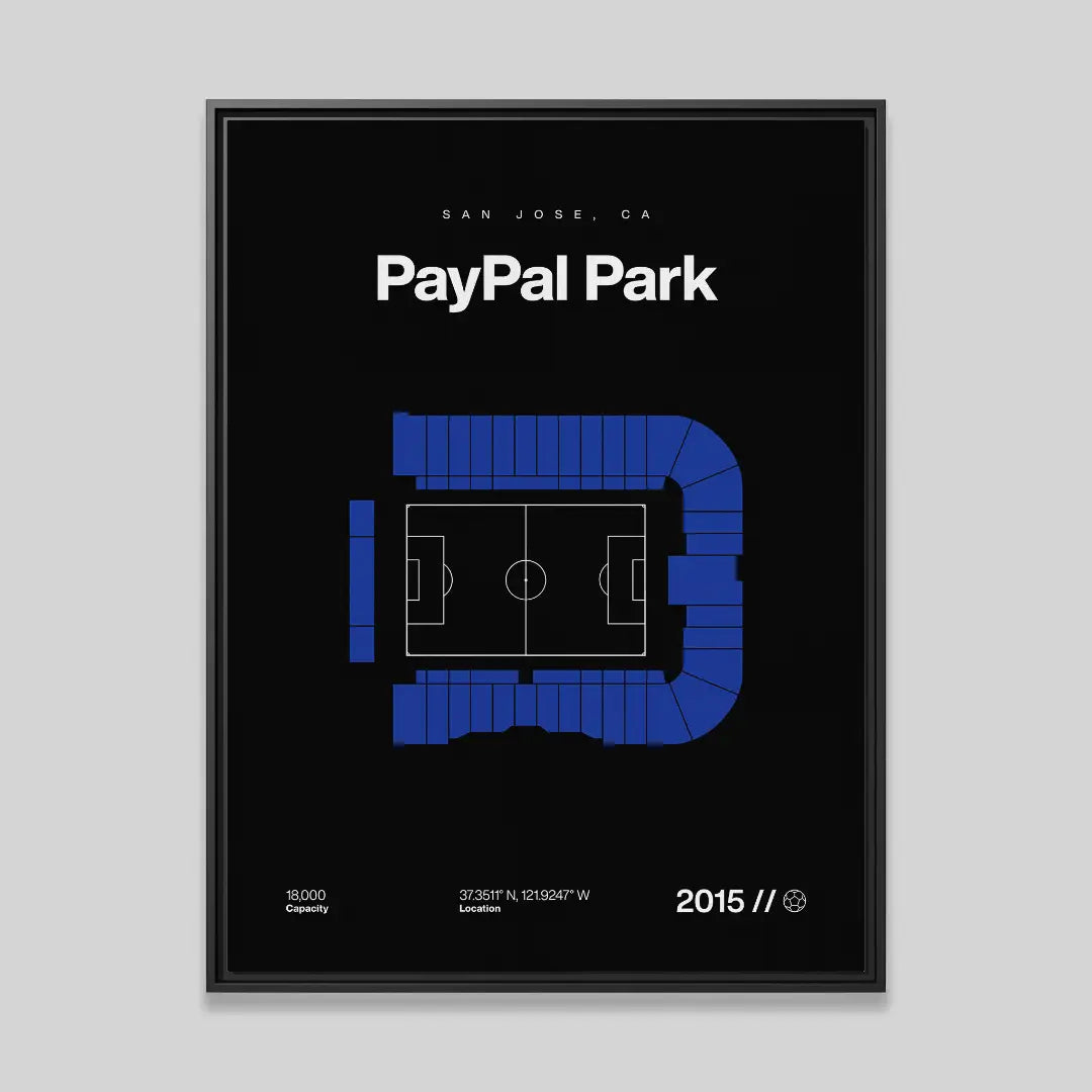 San Jose Soccer Stadium Bold Canvas Art