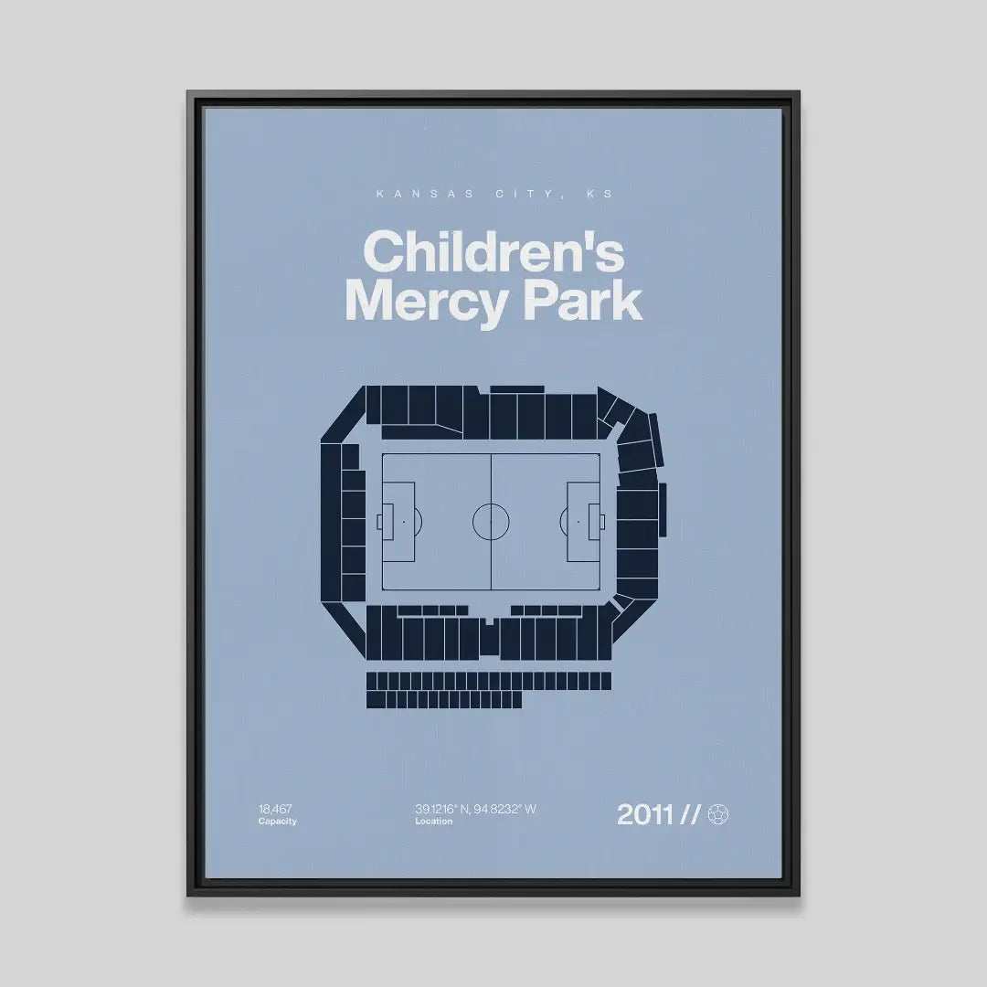 Kansas City Soccer Stadium Bold Canvas Art
