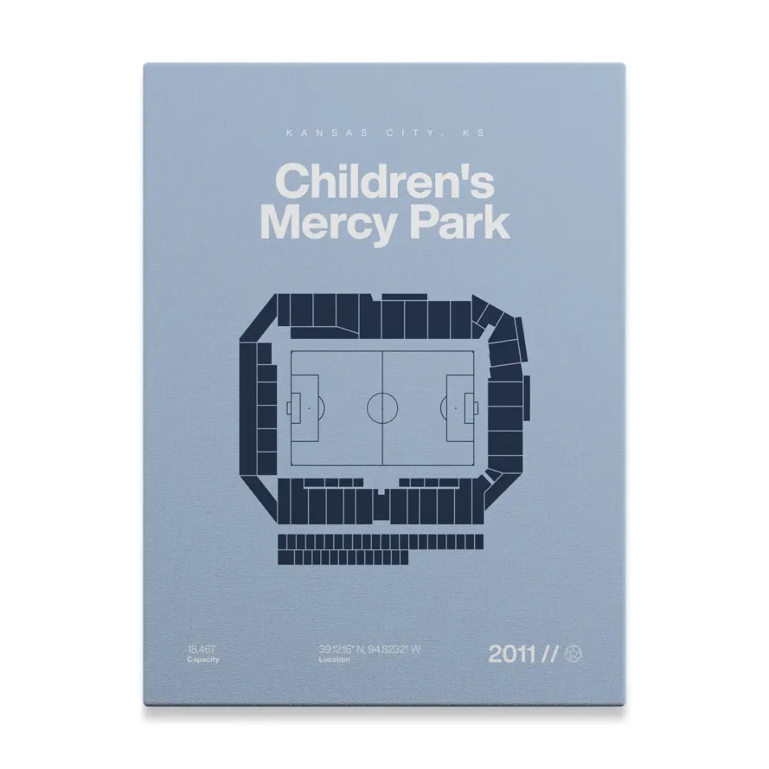 Kansas City Soccer Stadium Bold Canvas Art