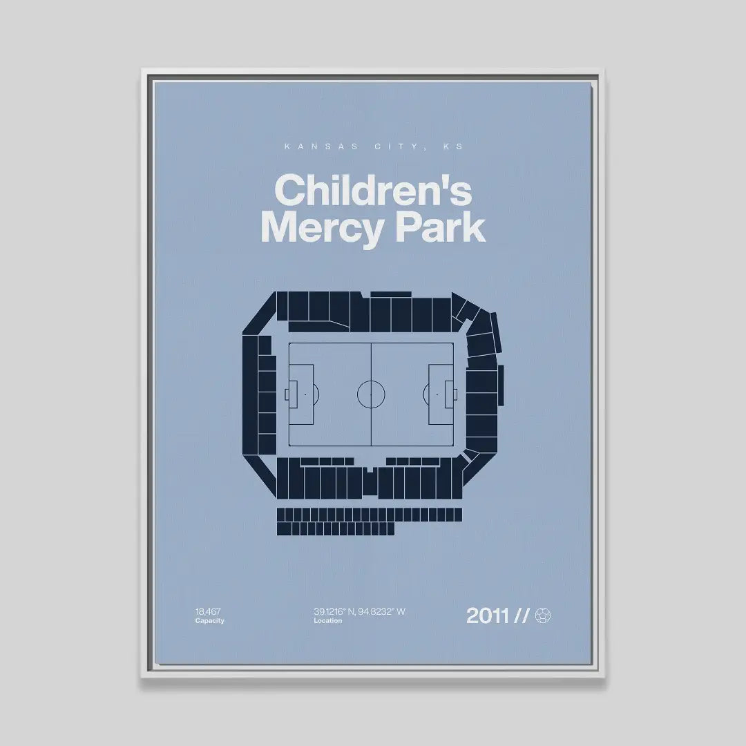 Kansas City Soccer Stadium Bold Canvas Art