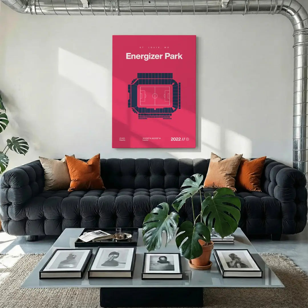 St Louis Soccer Stadium Bold Canvas Art