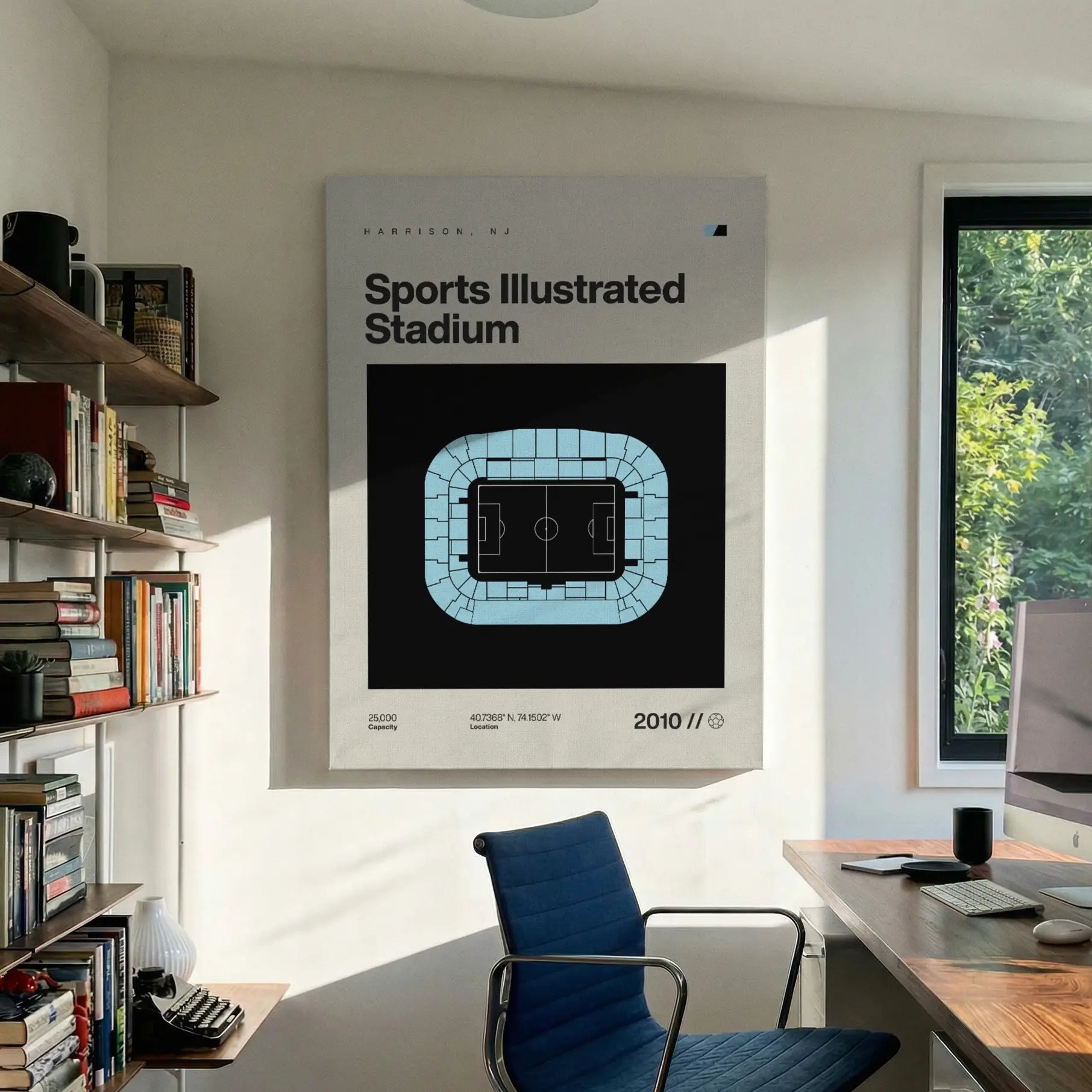 New York Women's Soccer Stadium Canvas Art