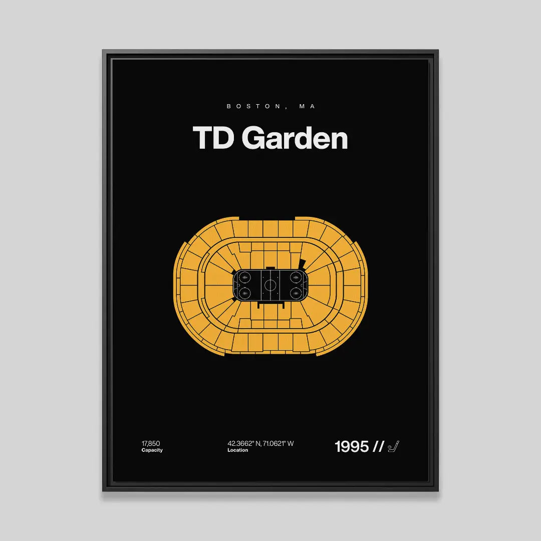 Boston Hockey Arena Bold Canvas Art