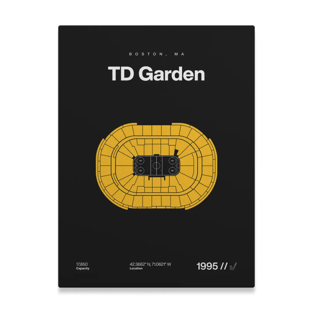Boston Hockey Arena Bold Canvas Art