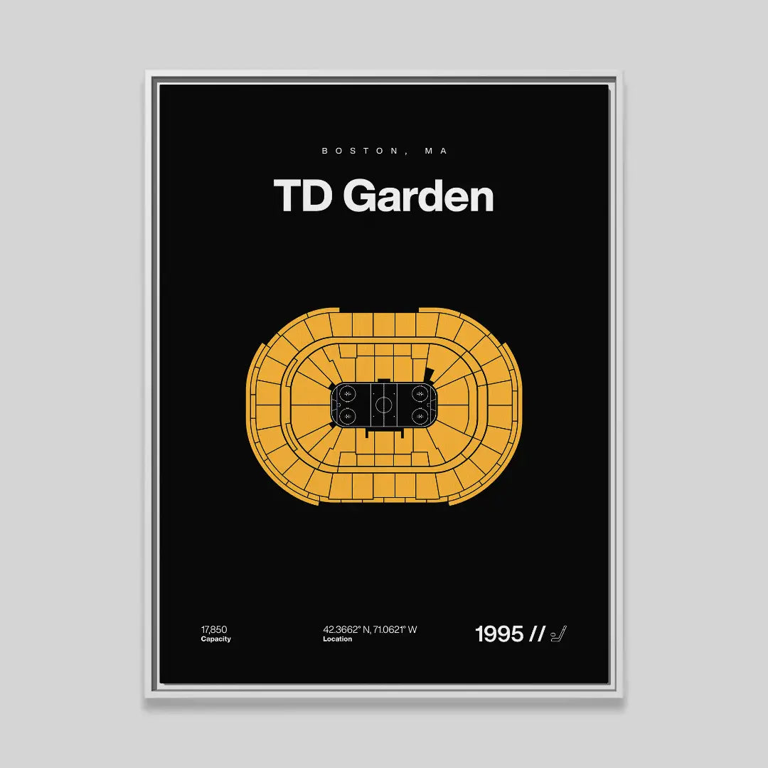 Boston Hockey Arena Bold Canvas Art