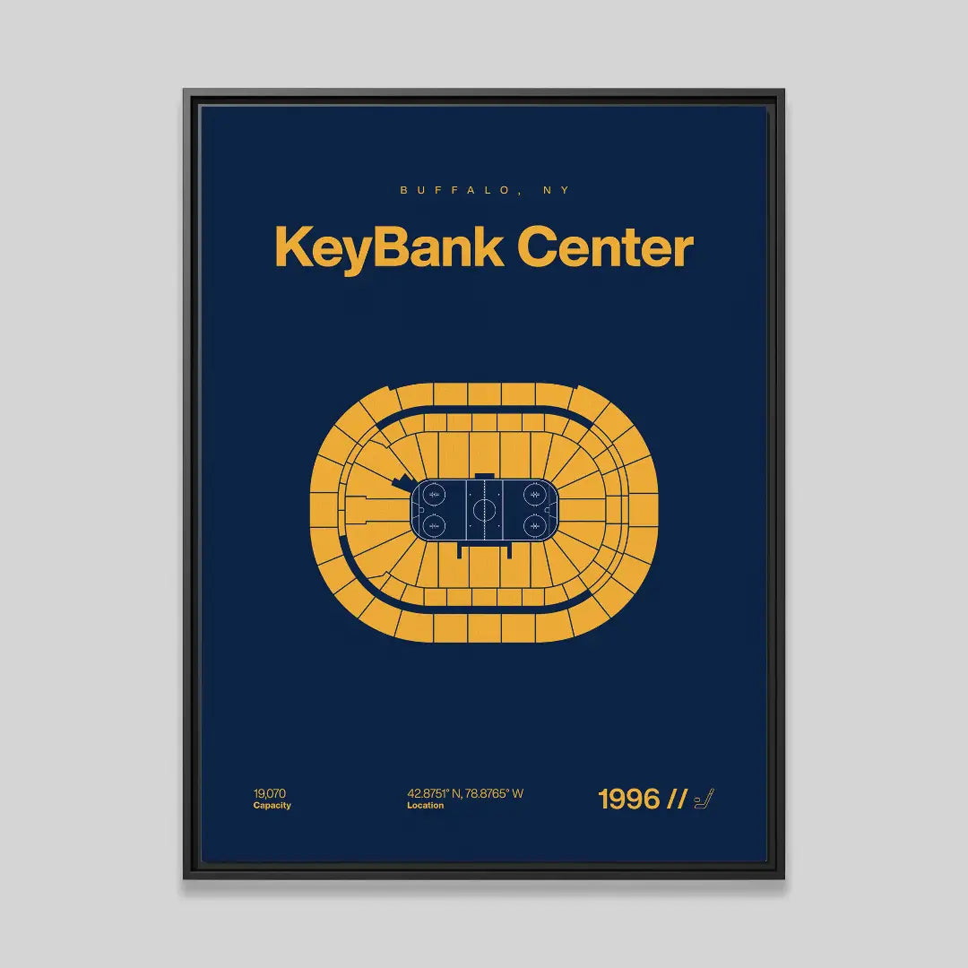 Buffalo Hockey Arena Bold Canvas Art
