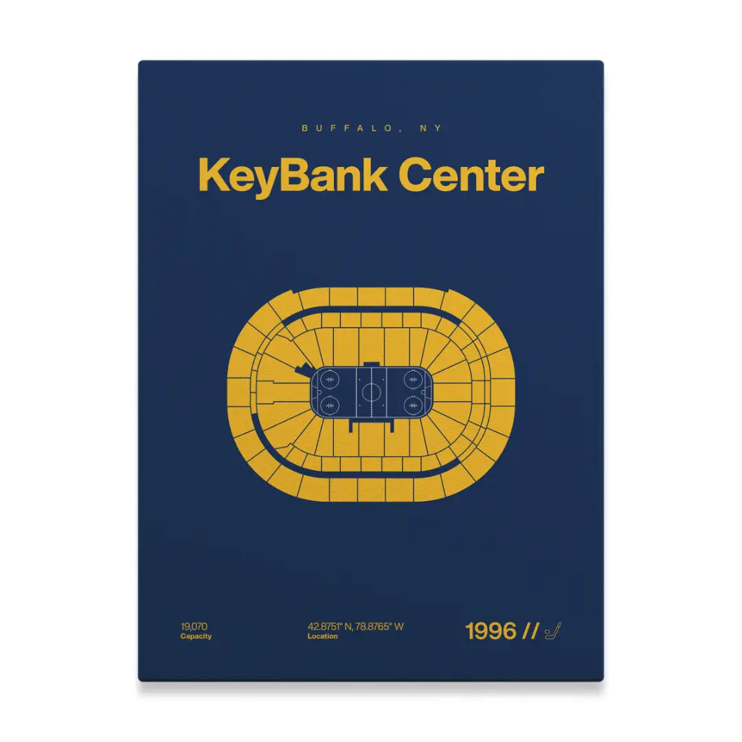 Buffalo Hockey Arena Bold Canvas Art