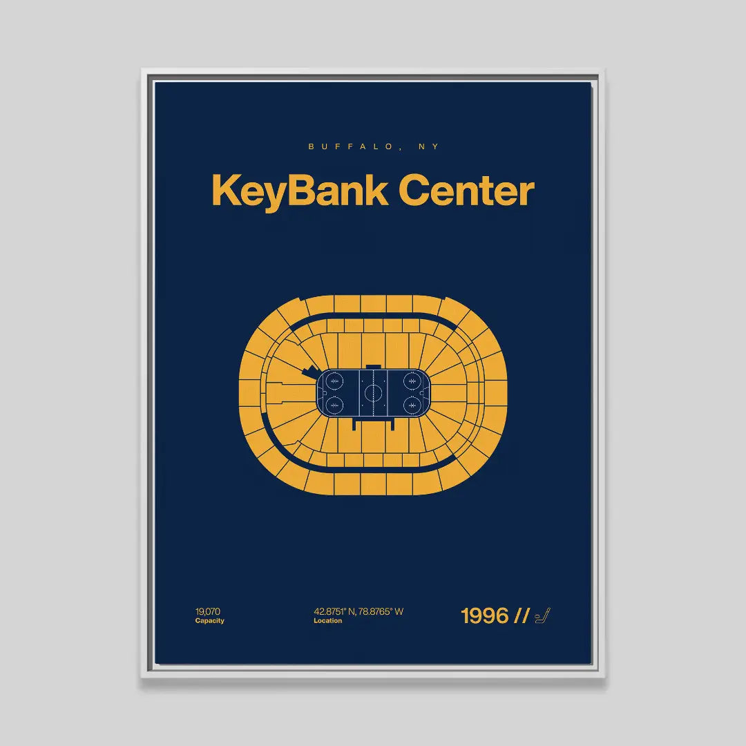 Buffalo Hockey Arena Bold Canvas Art