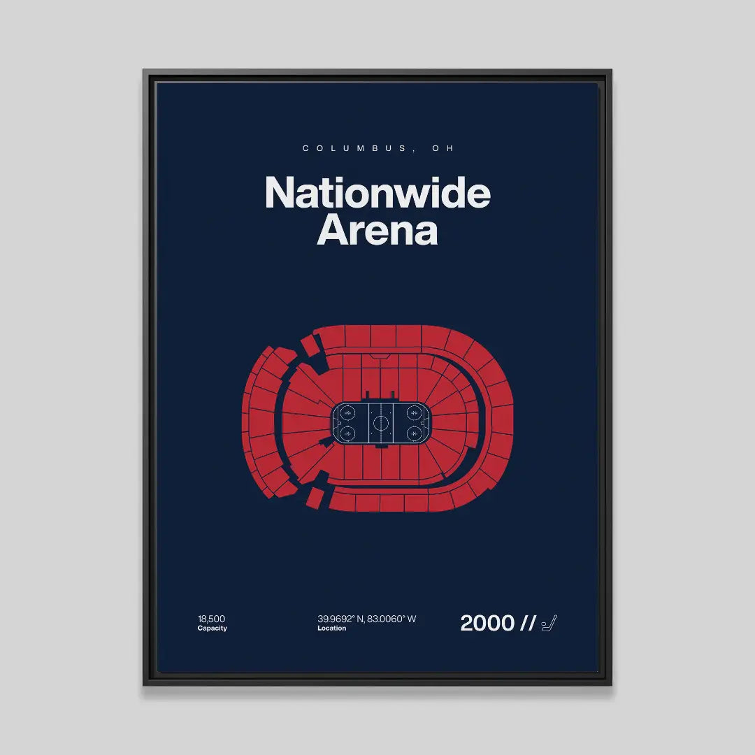 Columbus Hockey Arena Bold Canvas Art