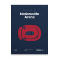 Columbus Hockey Arena Bold Canvas Art