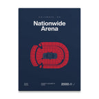 Columbus Hockey Arena Bold Canvas Art