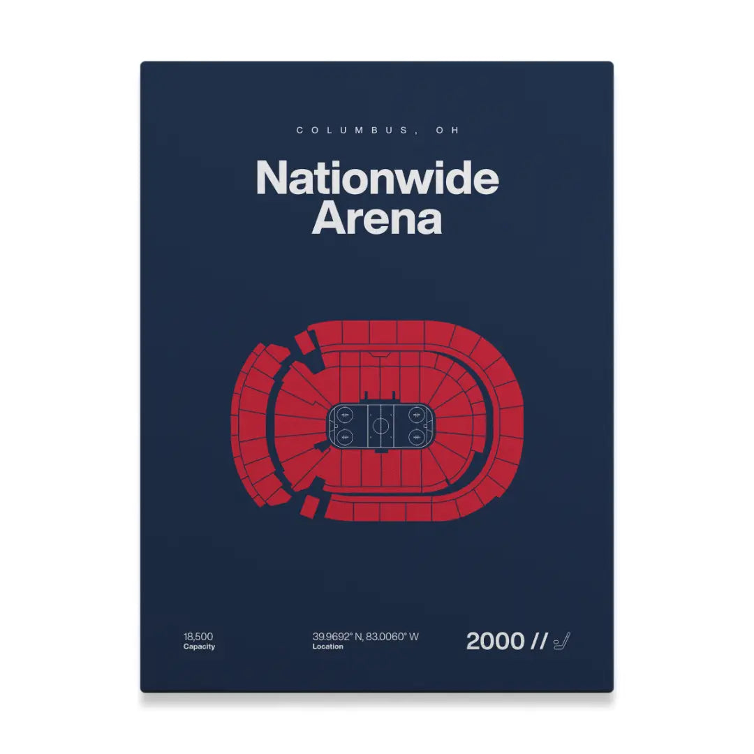 Columbus Hockey Arena Bold Canvas Art
