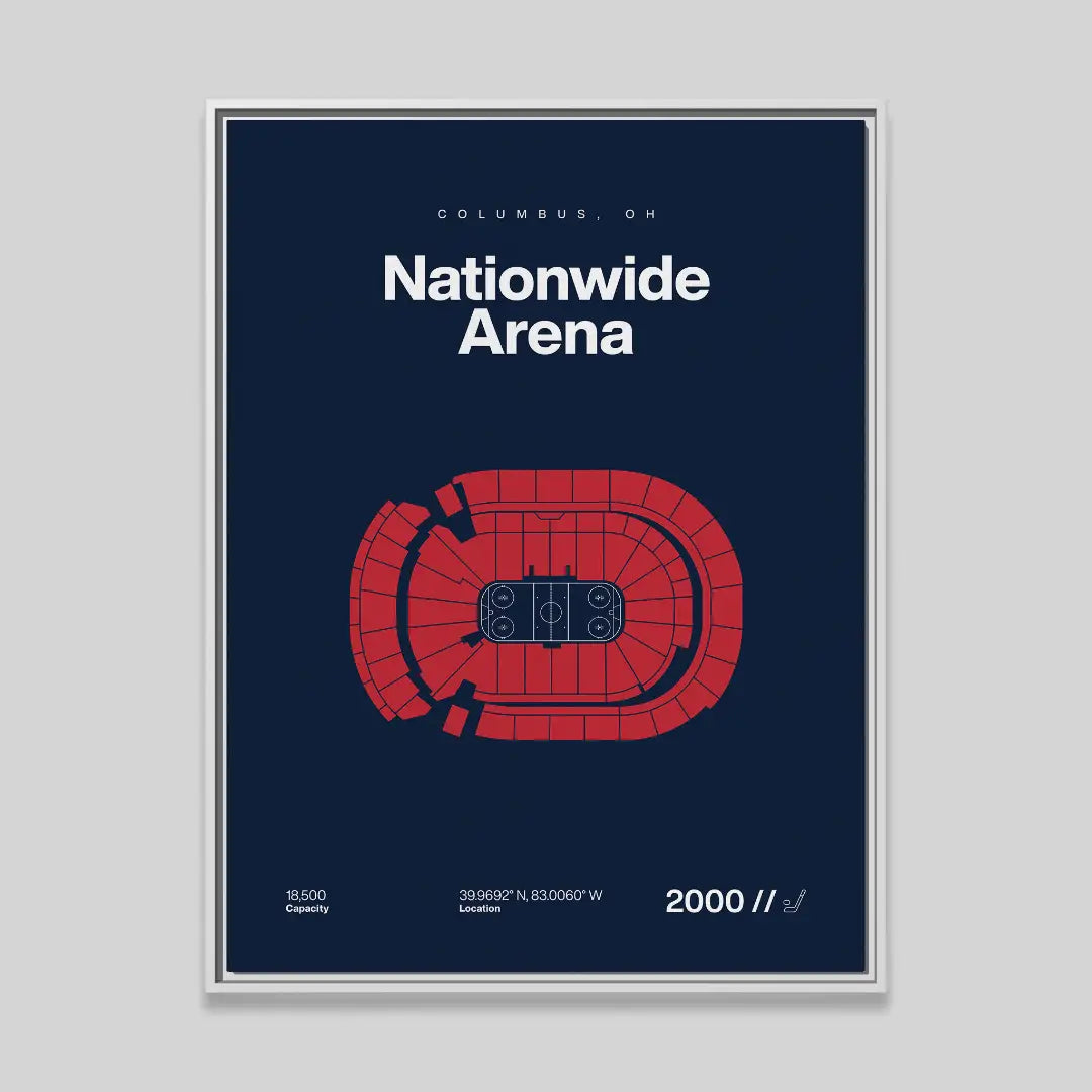 Columbus Hockey Arena Bold Canvas Art