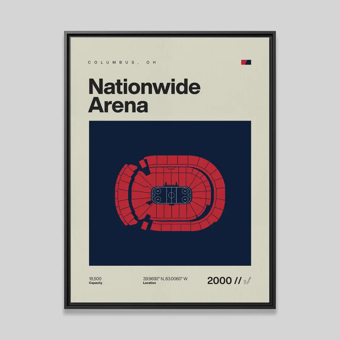 Columbus Hockey Arena Canvas Art